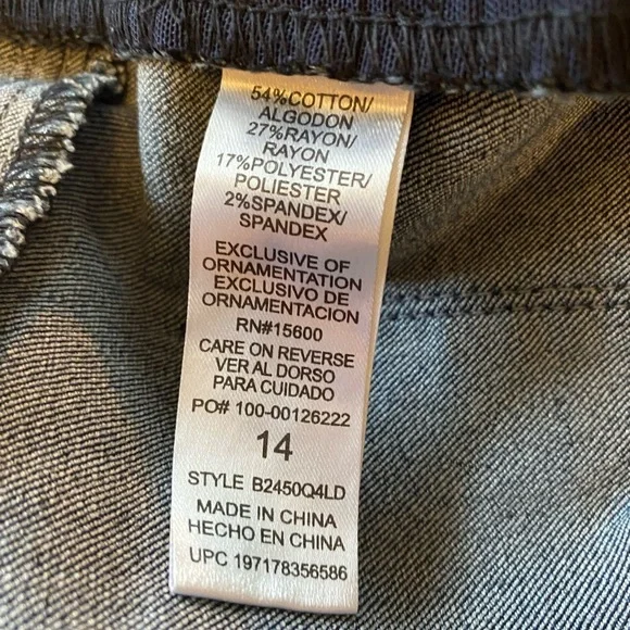 NWT Democracy "Ab"solution Indigo High Rise Straight Leg Jeans Size 14 - Picture 9 of 10